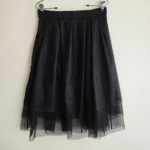 Black Layered Tule Hugo Boss Skirt